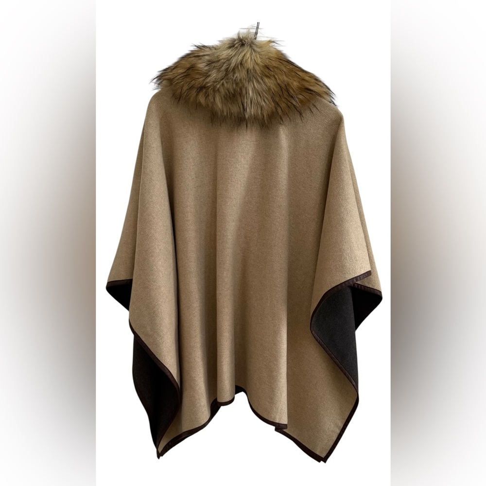 EUC 2016 Evy’s Tree The Audrey Cape in Caramel Size S/M - Picture 8 of 10